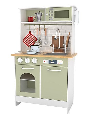 Cuisine Enfants Little Chef Boston Dinette En Bois Jeux D'Imitation Cuisine