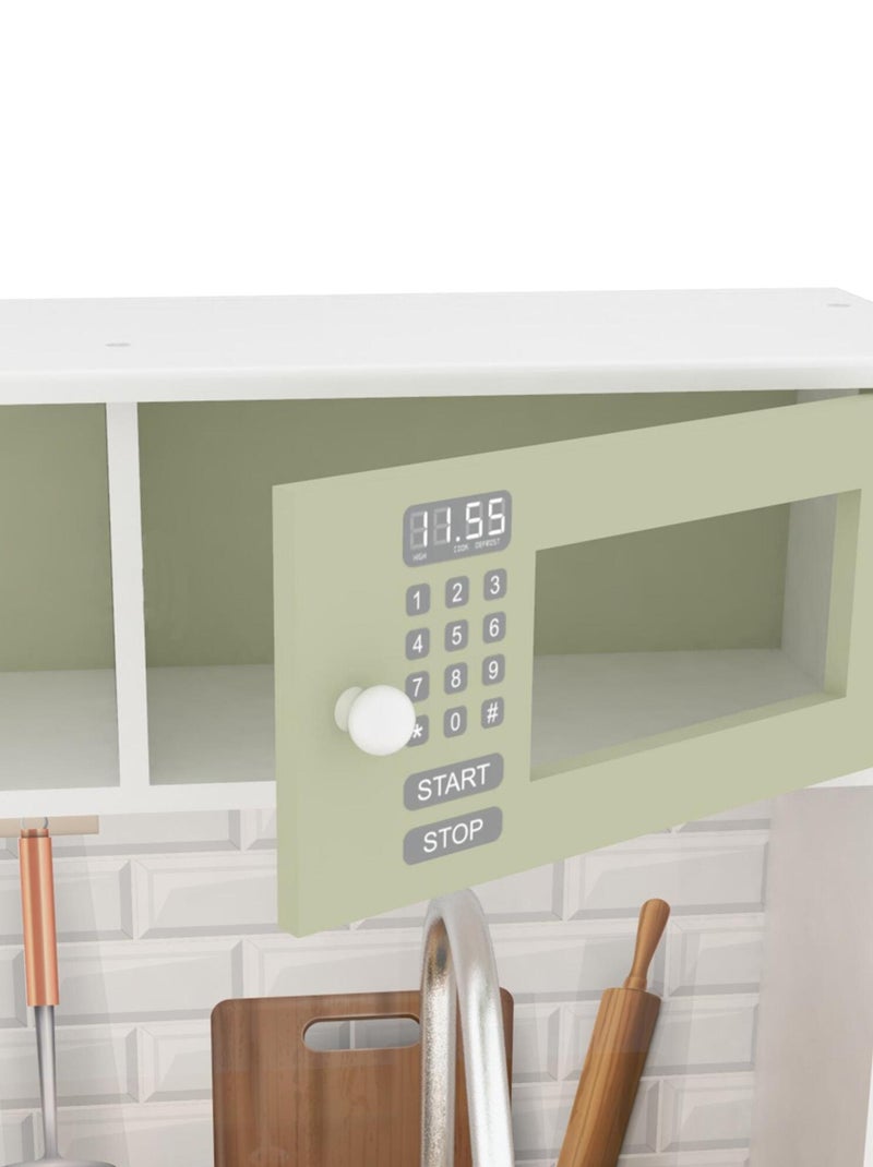 Cuisine Enfants Little Chef Boston Dinette En Bois Jeux D'Imitation Cuisine N/A - Kiabi