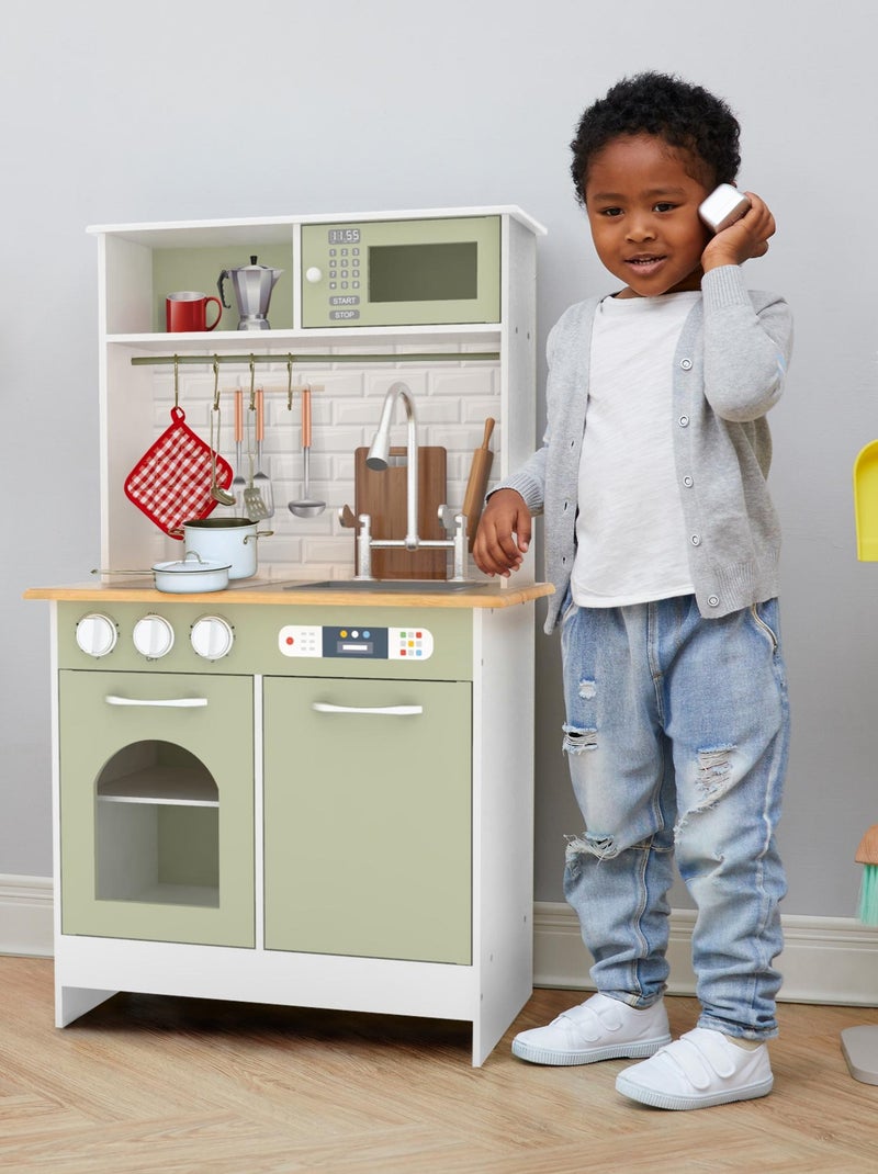 Cuisine Enfants Little Chef Boston Dinette En Bois Jeux D'Imitation Cuisine N/A - Kiabi