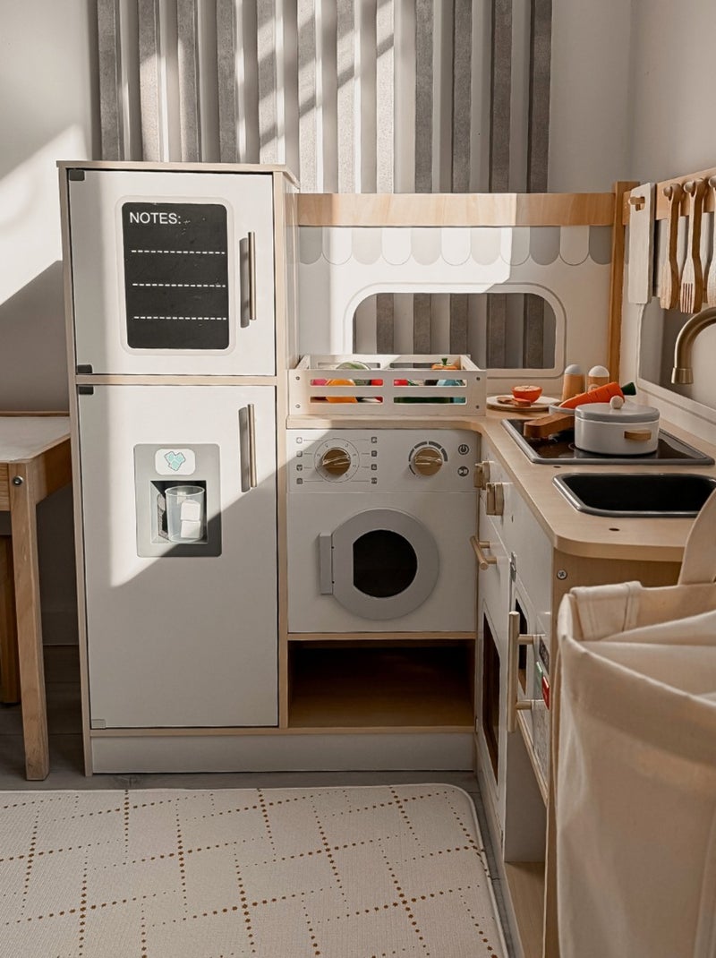 Cuisine interactive bois frigo et micro-ondes Mamabrum N/A - Kiabi