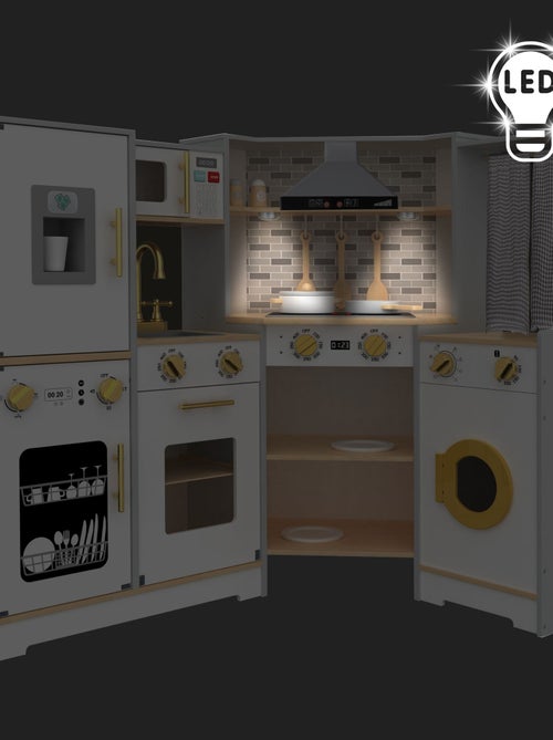 Cuisine interactive bois LED lave-linge et vaisselle Mamabrum - Kiabi