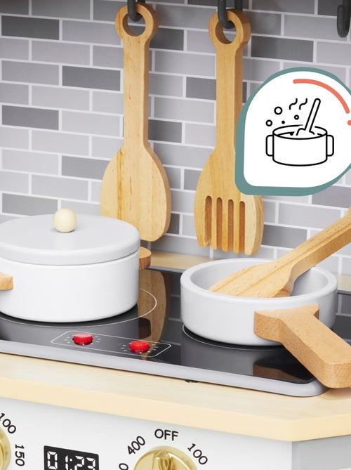 Cuisine interactive bois LED lave-linge et vaisselle Mamabrum - Kiabi