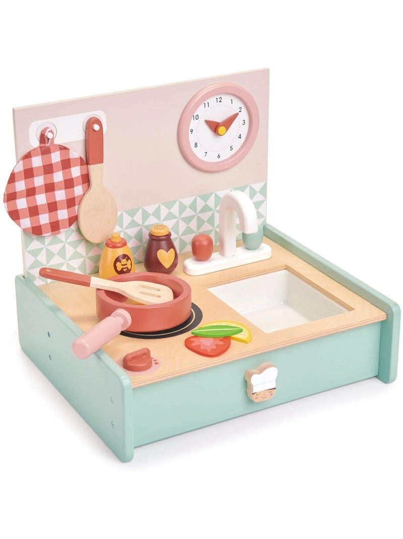 Cuisine pliable en bois Bleu - Kiabi