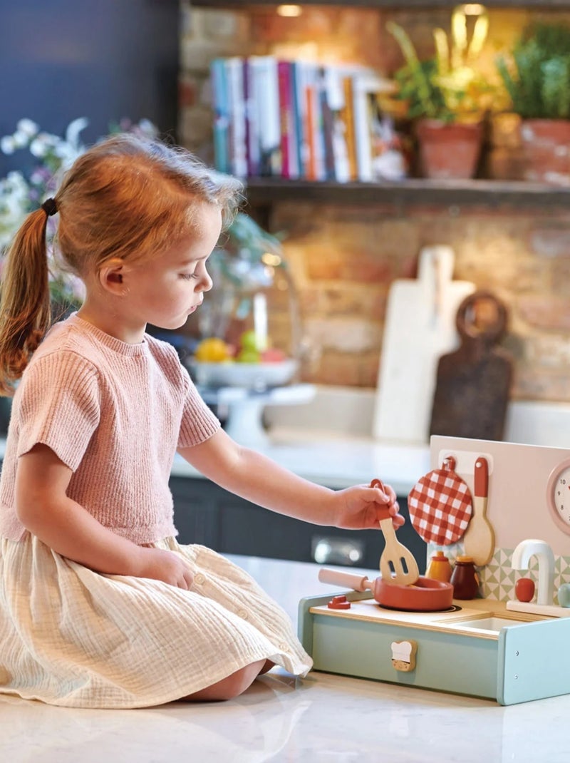 Cuisine pliable en bois Bleu - Kiabi