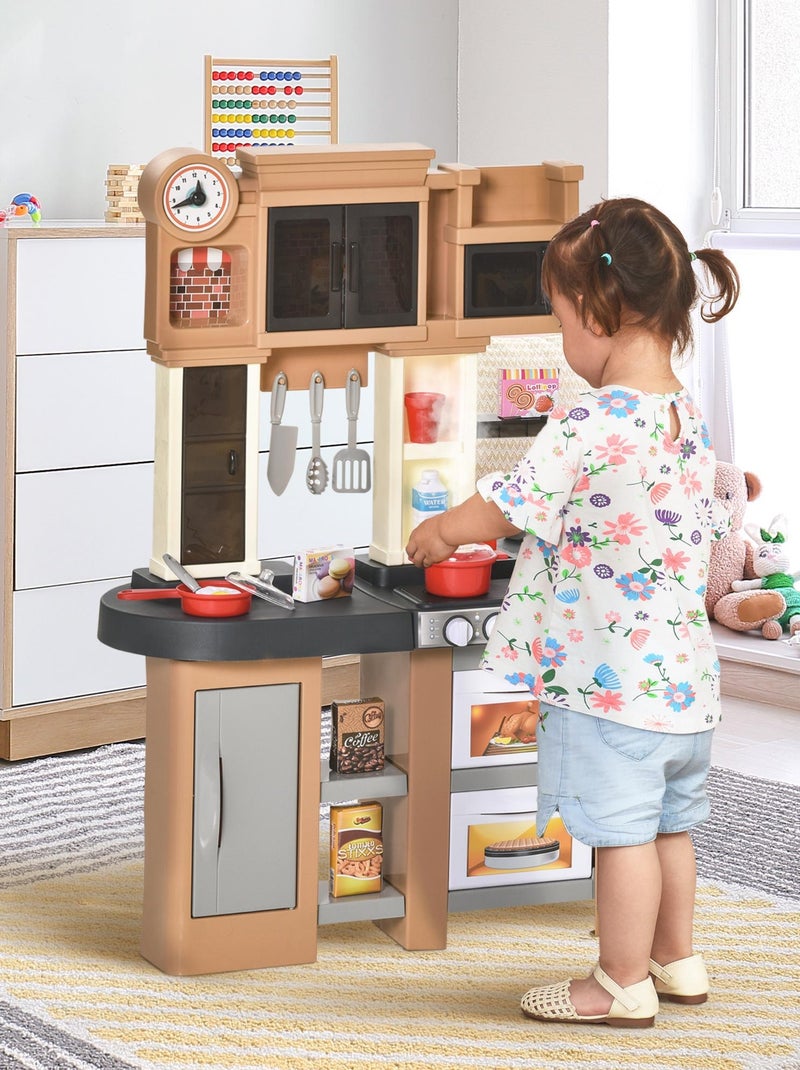 Cuisine pour enfant - dinette - 58 accessoires variés - marron N/A - Kiabi