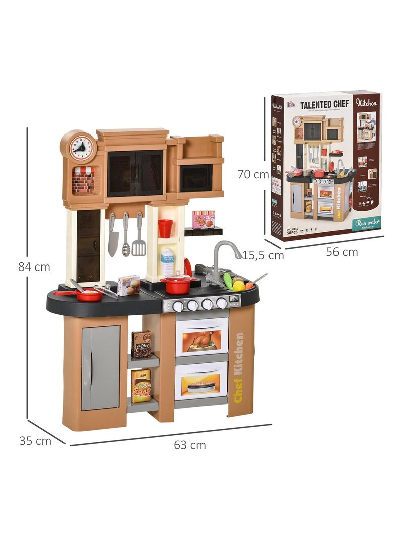 Cuisine pour enfant - dinette - 58 accessoires variés - marron N/A - Kiabi