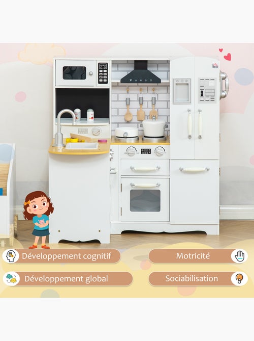 Cuisine pour enfant jeu d'imitation nombreux accessoires rangements - Kiabi