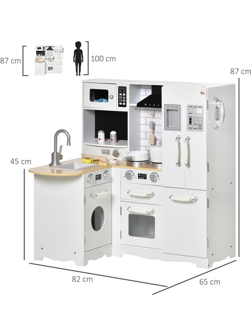 Cuisine pour enfant jeu d'imitation nombreux accessoires rangements - Kiabi