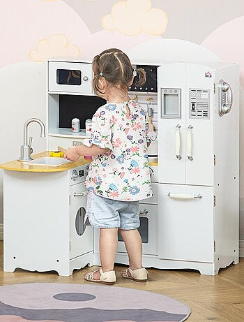 Cuisine pour enfant jeu d'imitation nombreux accessoires rangements