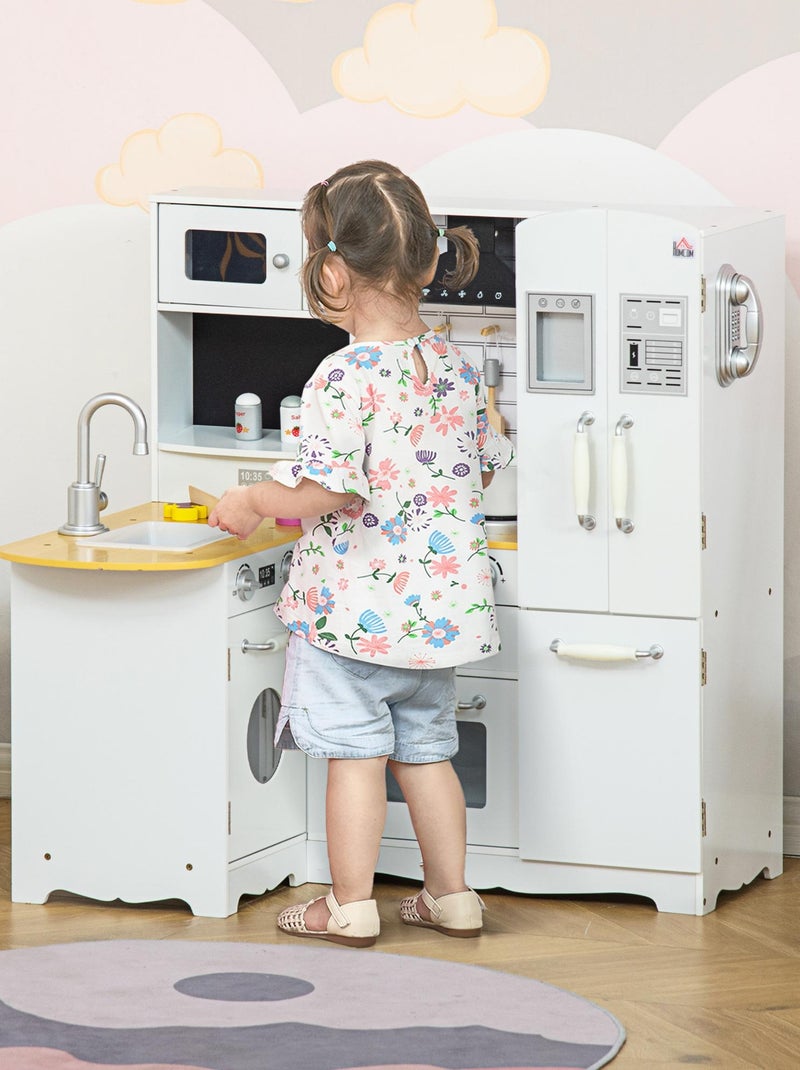 Cuisine pour enfant jeu d'imitation nombreux accessoires rangements N/A - Kiabi