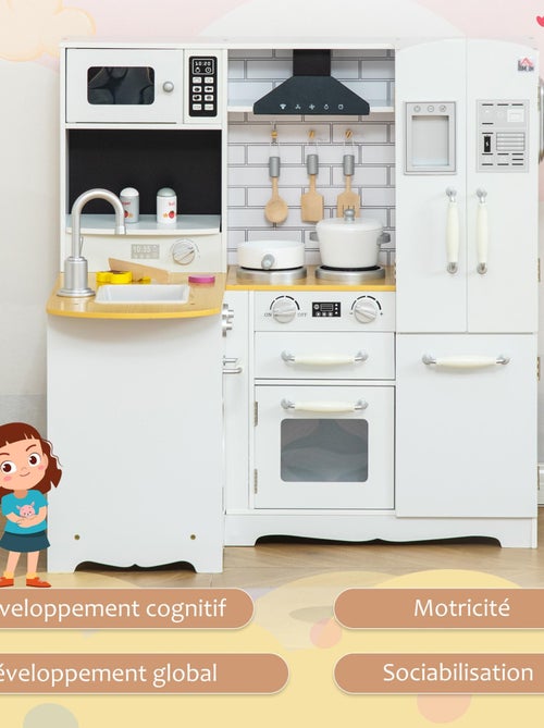 Cuisine pour enfant jeu d'imitation nombreux accessoires rangements - Kiabi