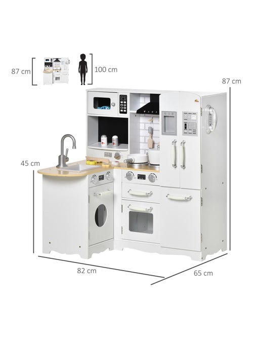 Cuisine pour enfant jeu d'imitation nombreux accessoires rangements - Kiabi