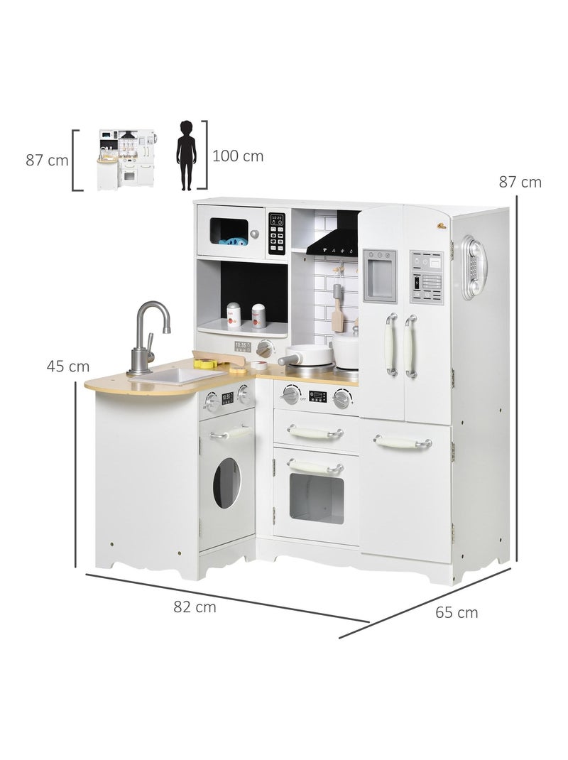 Cuisine pour enfant jeu d'imitation nombreux accessoires rangements N/A - Kiabi
