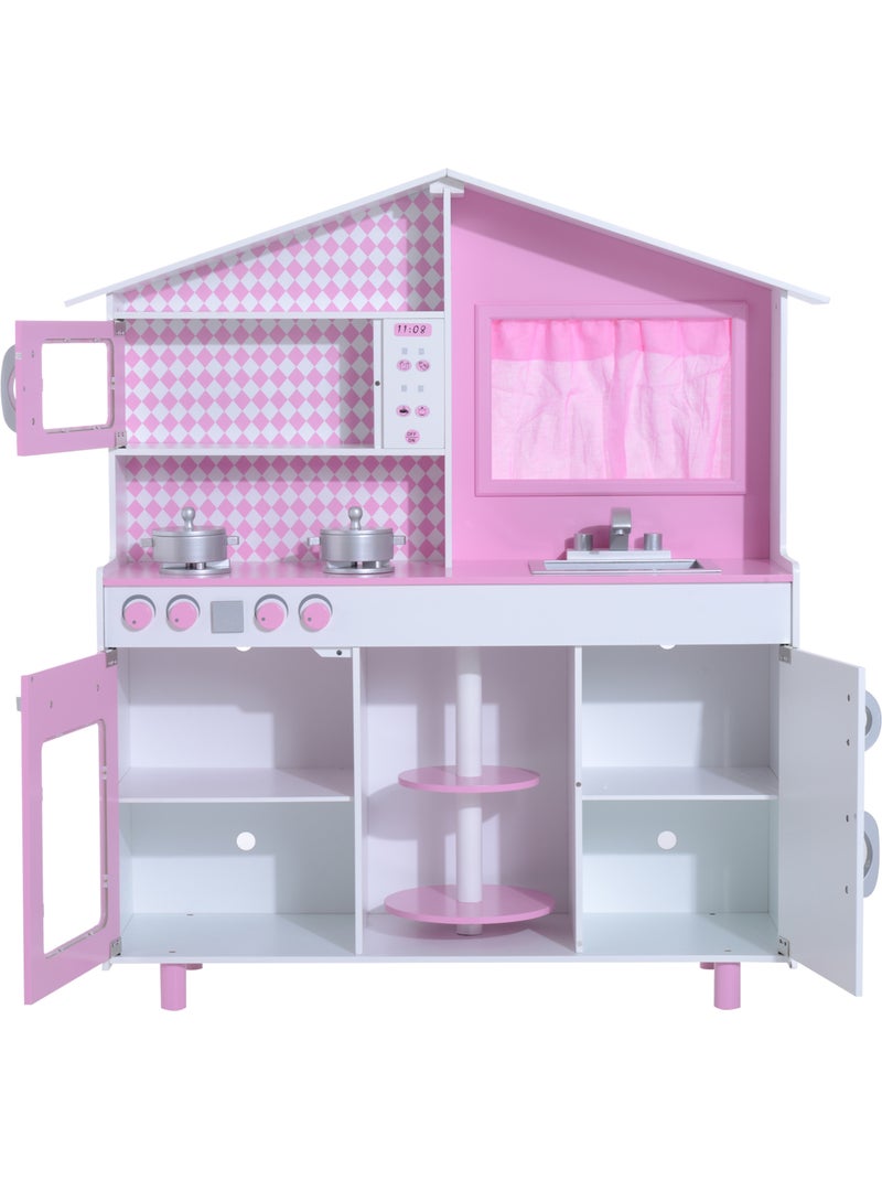 Cuisine pour enfants bois balnc et rose Rose - Kiabi