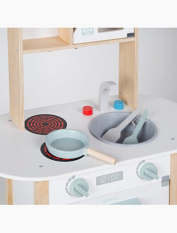 Cuisinette en bois avec ustensiles WOOMAX