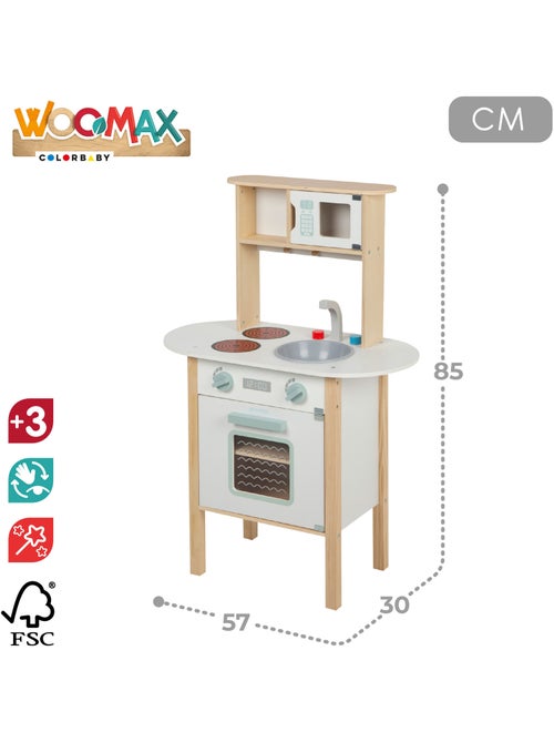Cuisinette en bois avec ustensiles WOOMAX - Kiabi Cuisinette en bois avec ustensiles WOOMAX - Kiabi