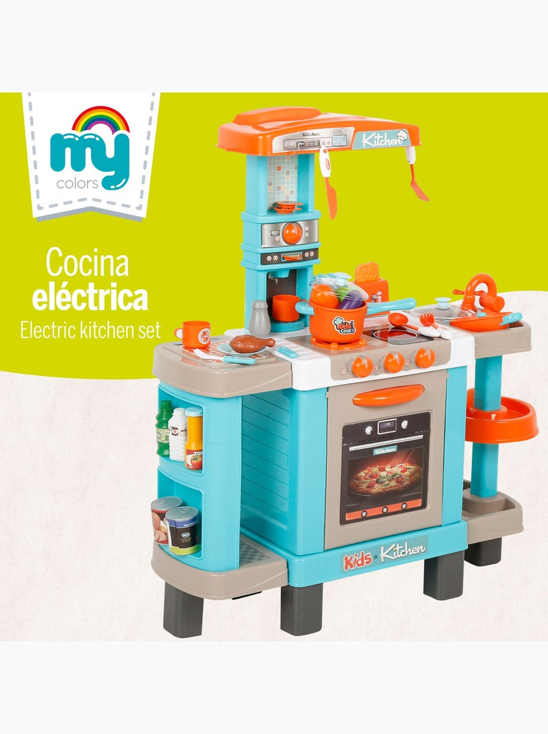 Cuisinière électrique avec lumière, son et accessoires 78x28x87 cm my home N/A - Kiabi