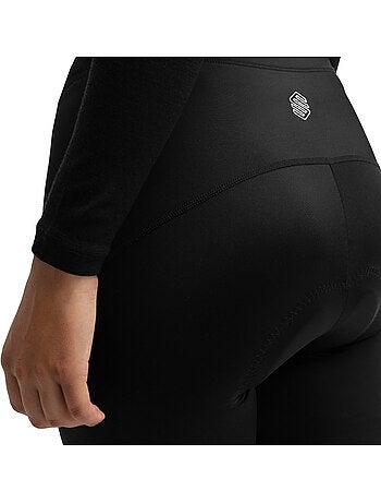 Cuissard long vélo avec peau femme cyclisme femme core lookout