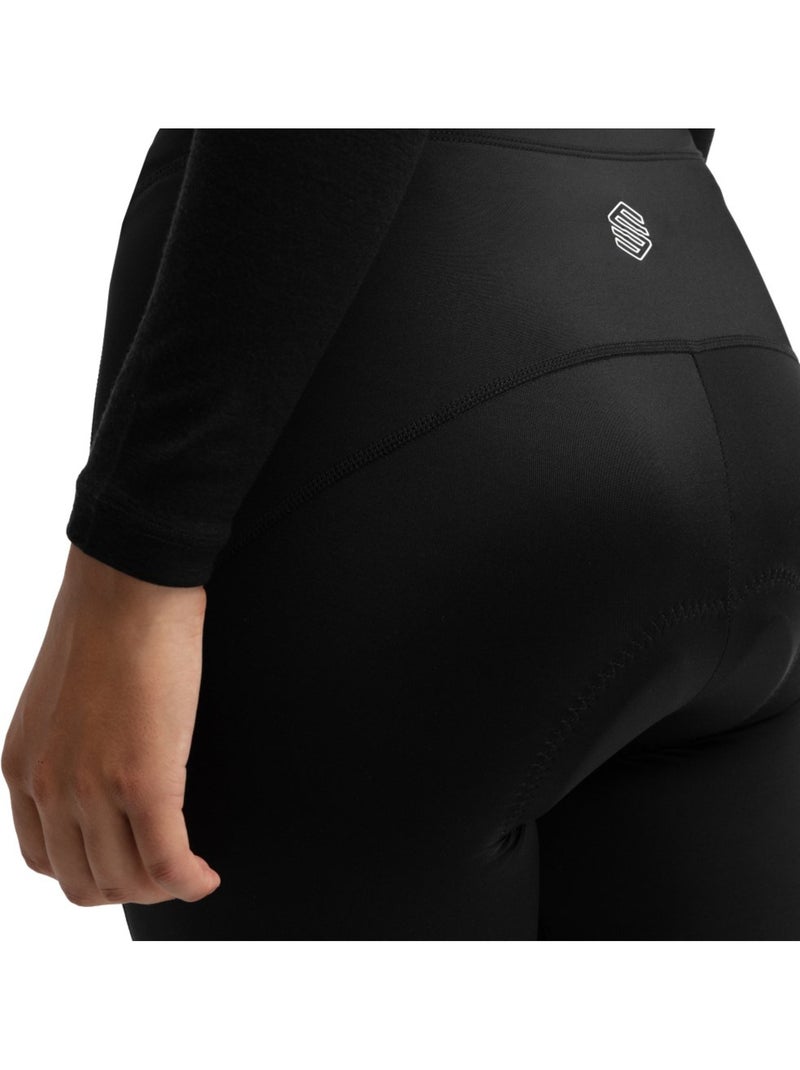 Cuissard long vélo avec peau femme cyclisme femme core lookout Noir - Kiabi
