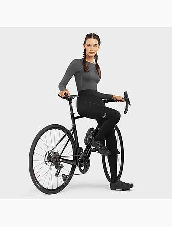 Cuissard long vélo thermique avec peau femme cyclisme femme core agility