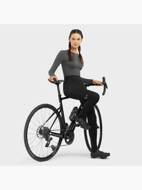 Cuissard long vélo thermique avec peau femme cyclisme femme core agility - Kiabi