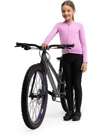 Cuissard long vélo thermique avec peau fille cyclisme enfants k-core-g backflip