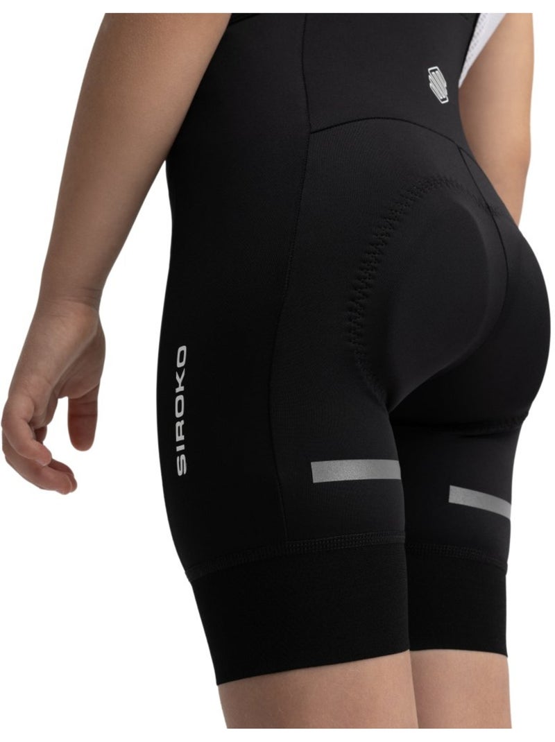 Cuissard vélo à bretelles fille cyclisme enfants k-core parkway Noir - Kiabi