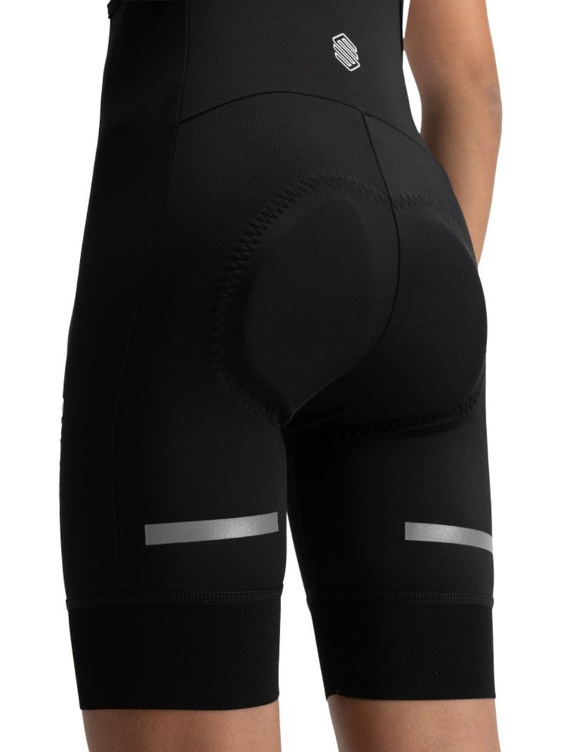 Cuissard vélo à bretelles garçon cyclisme enfants k-core benji Noir - Kiabi
