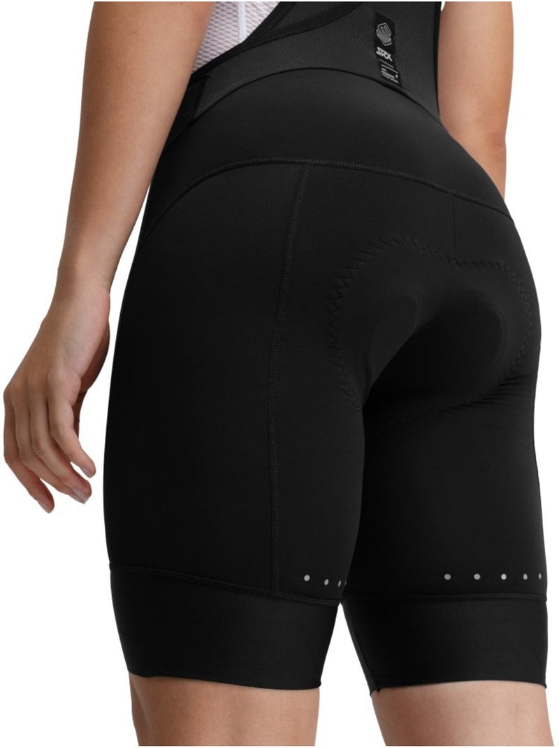 Cuissard vélo court biodégradable femme cyclisme femme srx fusion Noir - Kiabi