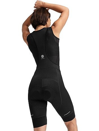 Cuissard vélo court en tissu recyclé femme cyclisme femme comet