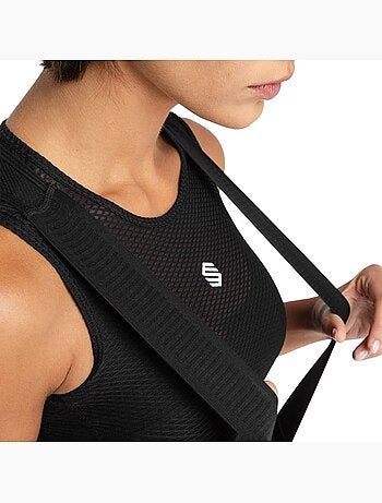 Cuissard vélo court en tissu recyclé femme cyclisme femme comet