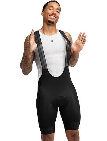 Cuissard vélo court en tissu recyclé homme cyclisme homme bx brocken