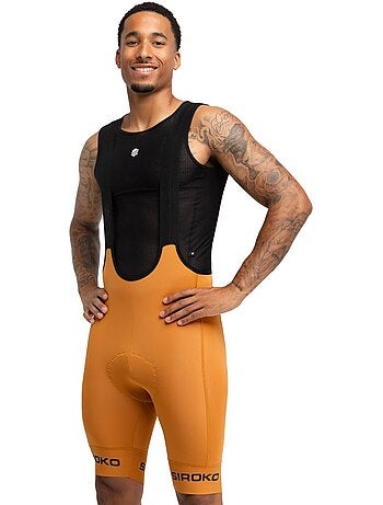 Cuissard vélo court en tissu recyclé homme cyclisme homme bx terres