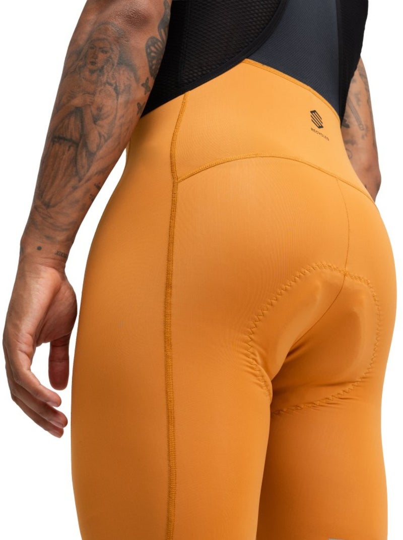 Cuissard vélo court en tissu recyclé homme cyclisme homme bx terres Marron - Kiabi