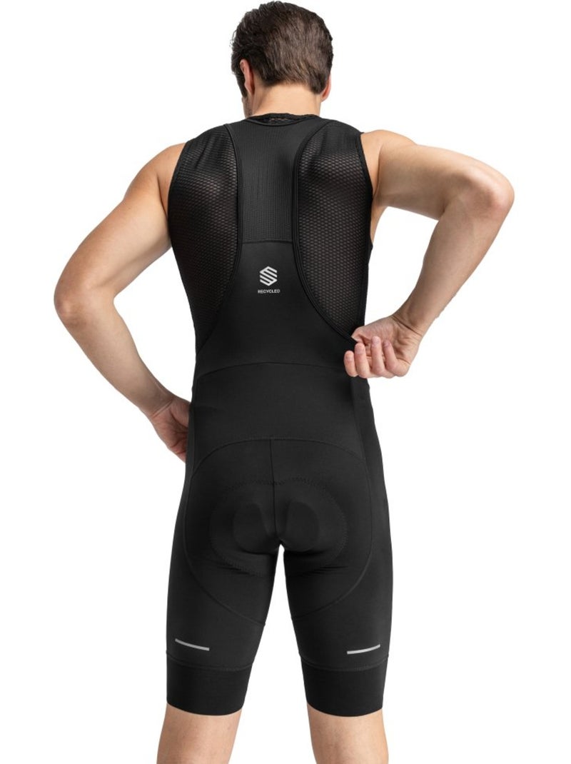 Cuissard vélo court en tissu recyclé homme cyclisme homme malhao Noir - Kiabi