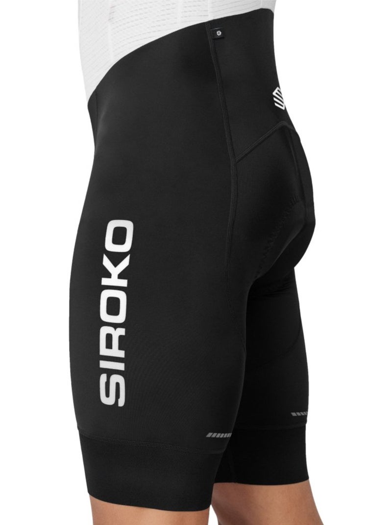 Cuissard vélo court homme cyclisme homme mortirolo Noir - Kiabi