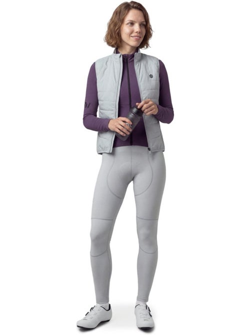 Cuissard vélo long femme cyclisme femme srx premier-w gray - Kiabi