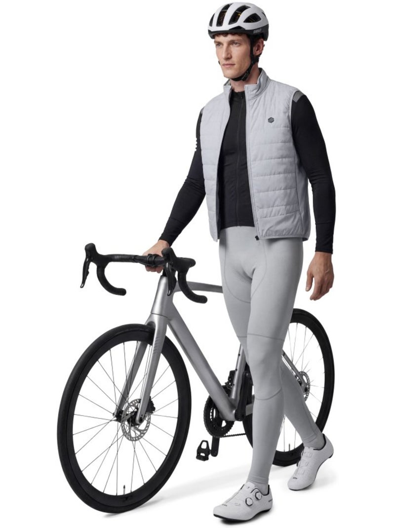 Cuissard vélo long homme cyclisme homme srx supreme gray Blanc Gris - Kiabi