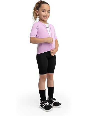 Cuissard vélo sans bretelles fille cyclisme enfants k-core racing