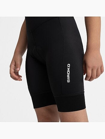 Cuissard vélo sans bretelles fille cyclisme enfants k-core racing