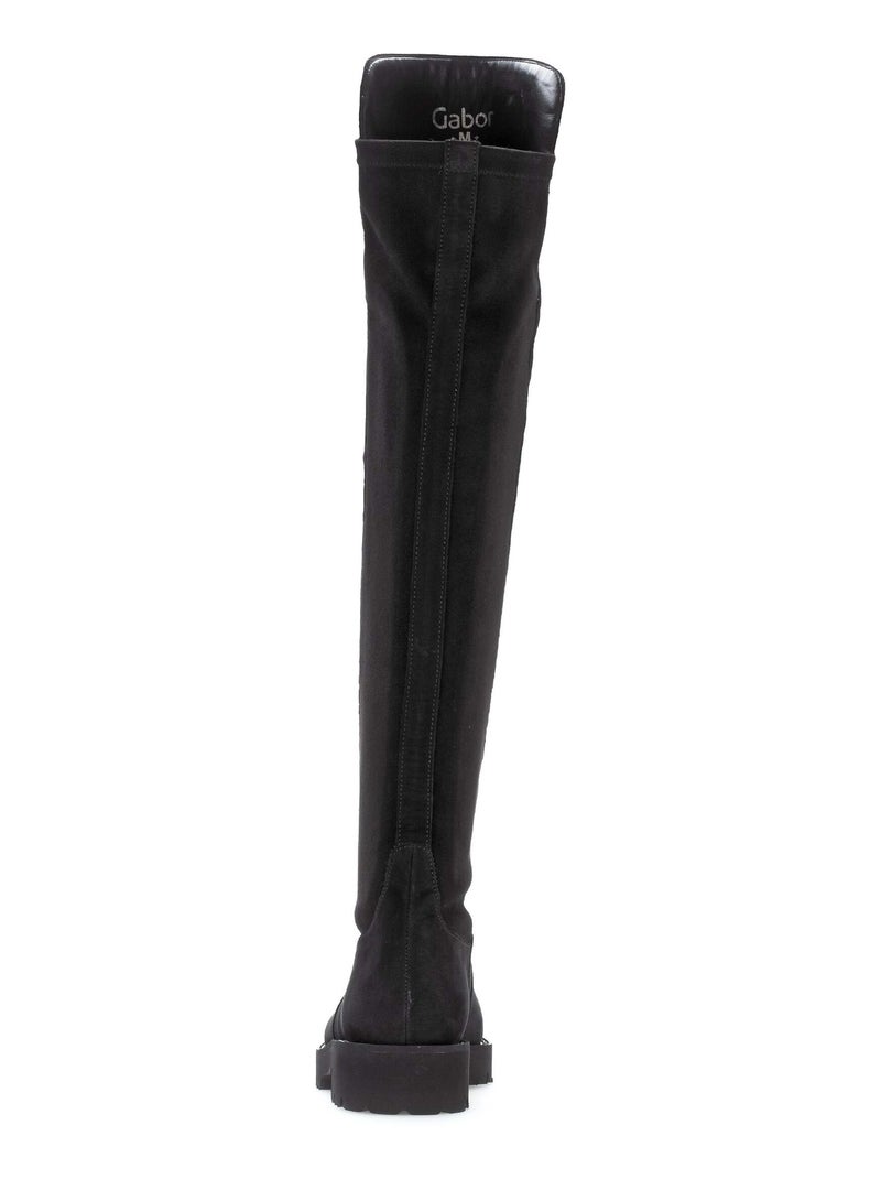 Cuissardes  en cuir nubuk Gabor Noir Noir - Kiabi