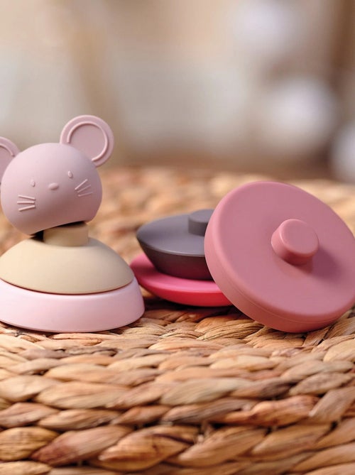 Culbuto empilable souris rose - Kiabi