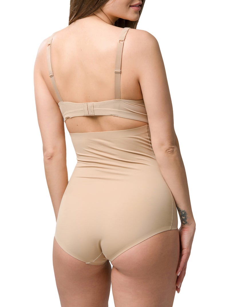 Culotte amincissante microfibre taille haute 39 cm Sculpt Beige - Kiabi