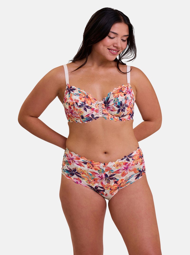 Culotte arum mosaic sans complexe lingerie Blanc Multicolore - Kiabi