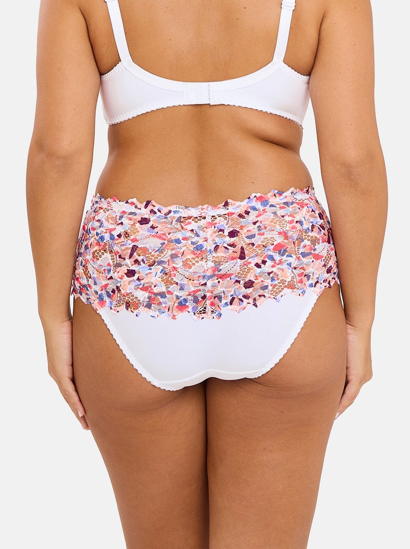 Culotte arum mosaic sans complexe lingerie Blanc Violet Bleu - Kiabi