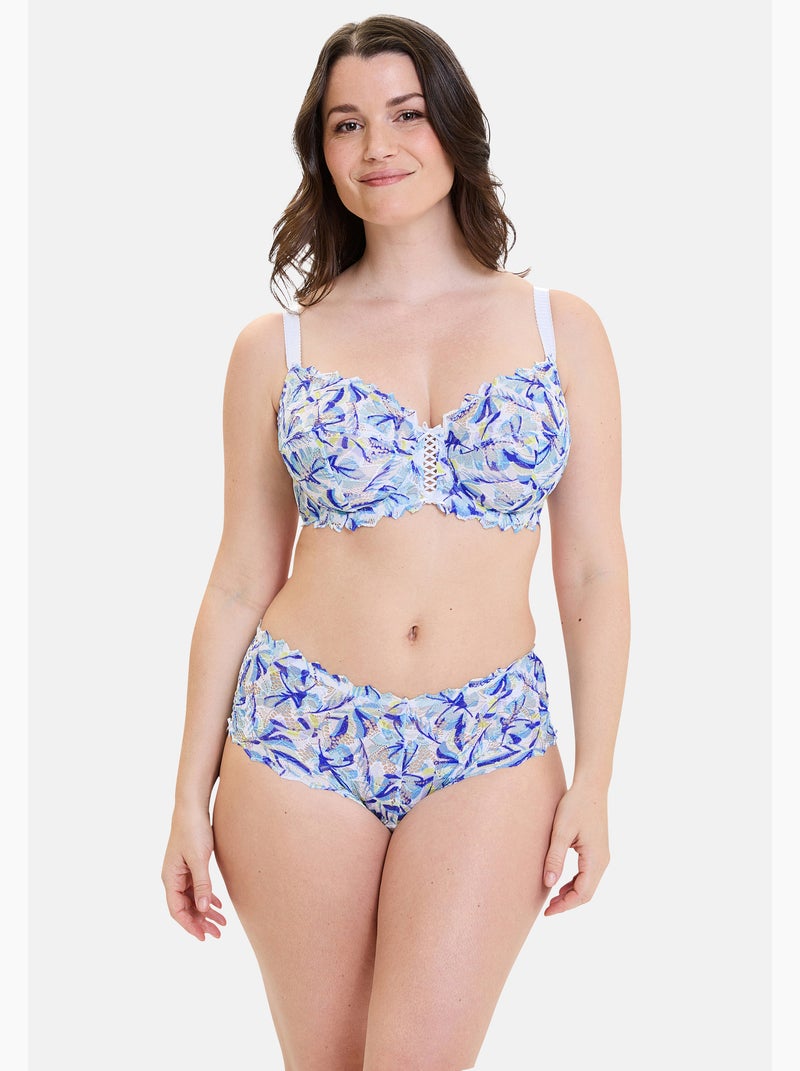 Culotte arum mosaic sans complexe lingerie Bleu Bleu Gris - Kiabi