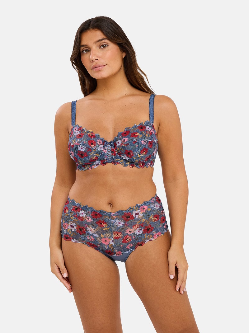 Culotte arum mosaic sans complexe lingerie Gris Rouge - Kiabi