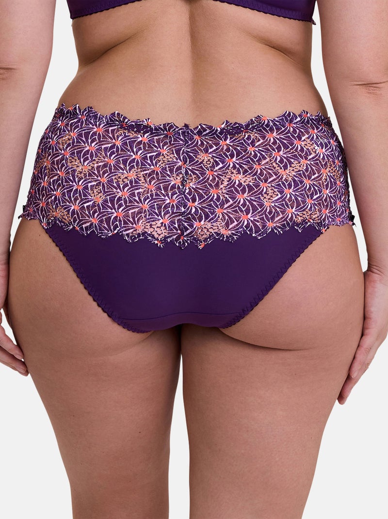 Culotte arum mosaic sans complexe lingerie Violet aubergine - Kiabi