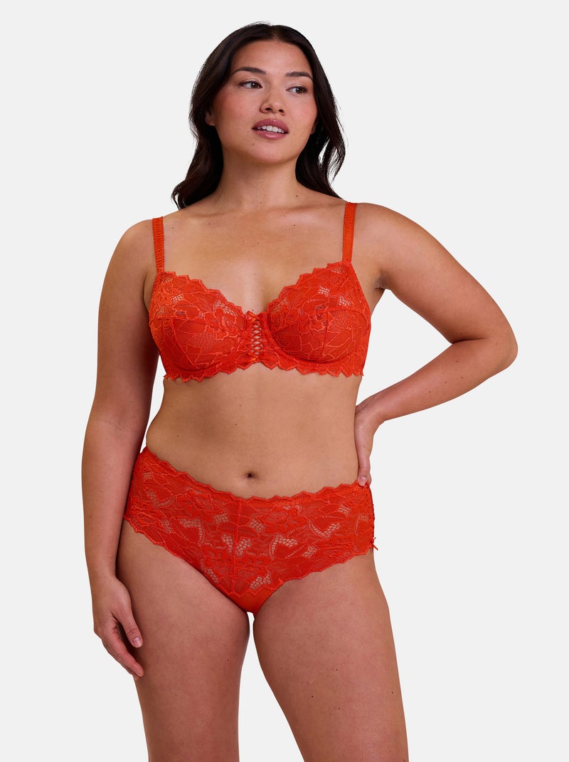 Culotte arum sans complexe lingerie Orange mandarine - Kiabi
