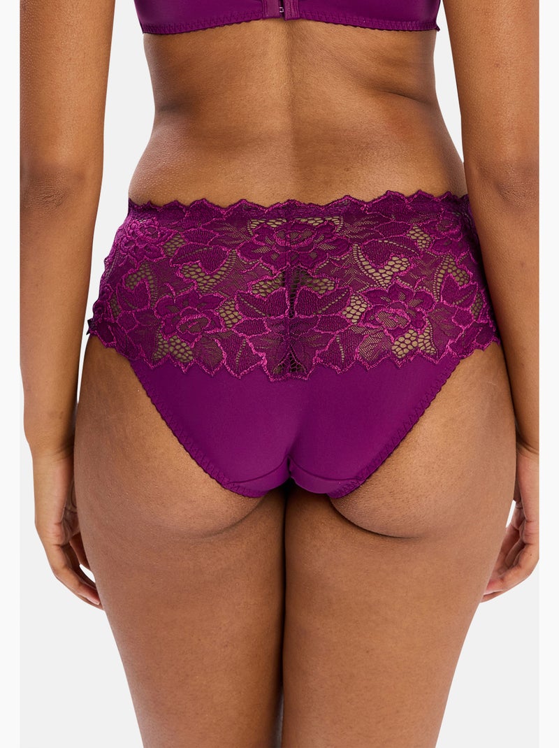 Culotte arum sans complexe lingerie Violet figue - Kiabi